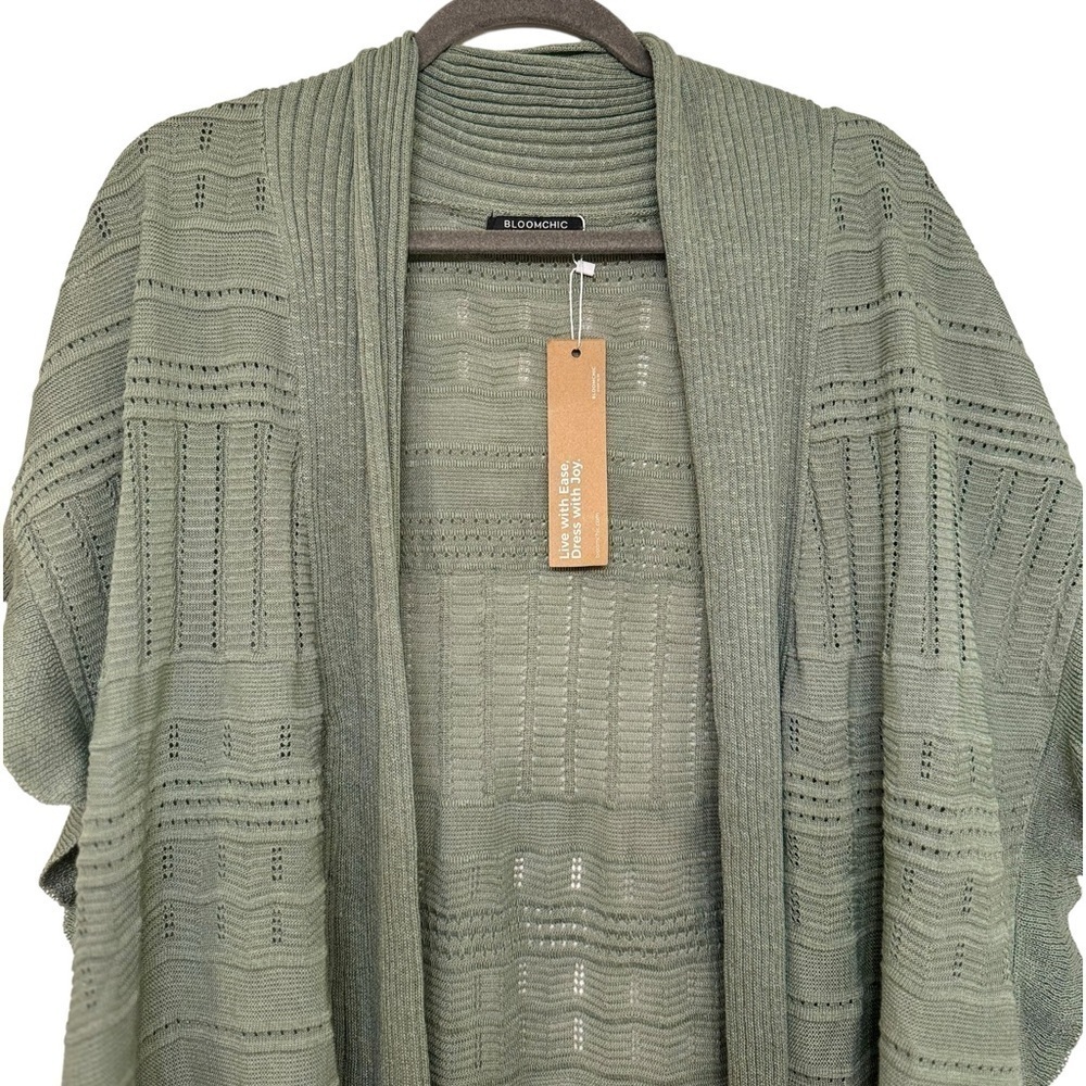 Bloomchic Open Front Sweater Vest sz. 12 - Picture 4 of 8